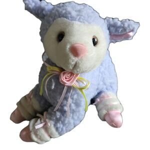 VTG Fordlet International Purple Easter Lamb Plush Spring Sherpa Stuffed Animal